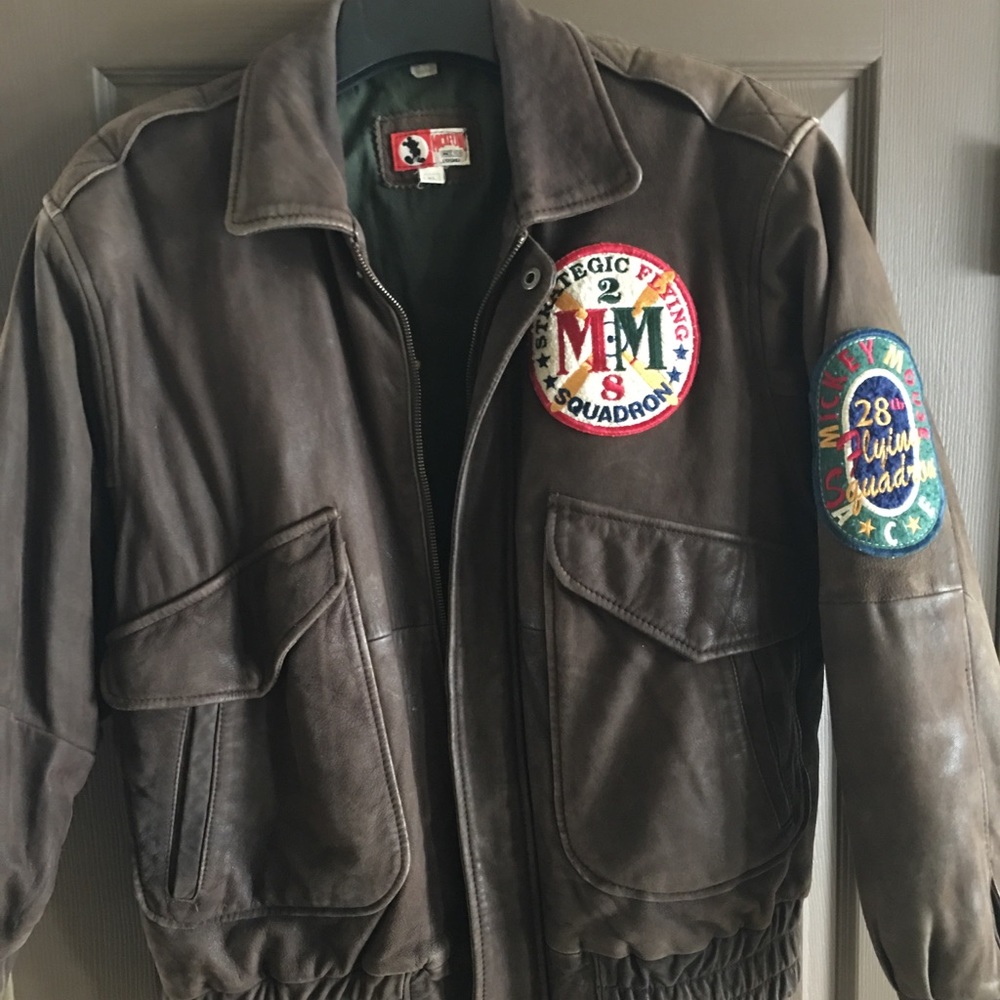 Vintage Mickey Mouse flying aces bomber  jacket